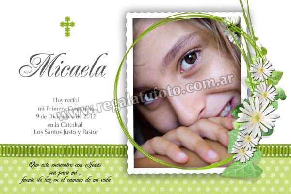 Estampita Fototarjeta - CO0540 Estampita Fototarjeta - CO0540 | Imagen del modelo