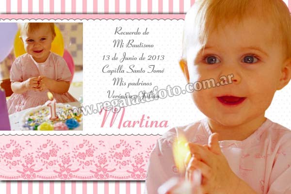Bautismo Nena Rayas Rosa - BA0656 Bautismo Nena Rayas Rosa - BA0656 | Imagen del modelo