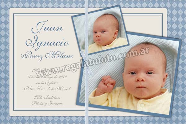 Bautismo Dos Fotos - BA0675 Bautismo Dos Fotos - BA0675 | Imagen del modelo