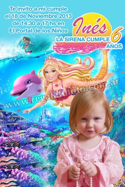 Barbie Sirena - CU0706  | Imagen del modelo