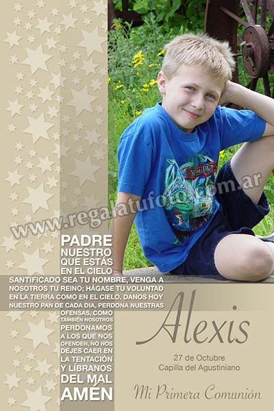 Estampita Fototarjeta Comunion - CO0802 Estampita Fototarjeta Comunion - CO0802 | Imagen del modelo