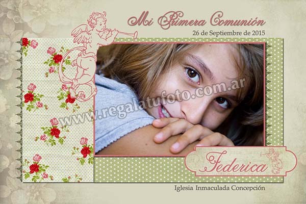 Estampita Fototarjeta Comunion - CO0805 Estampita Fototarjeta Comunion - CO0805 | Imagen del modelo
