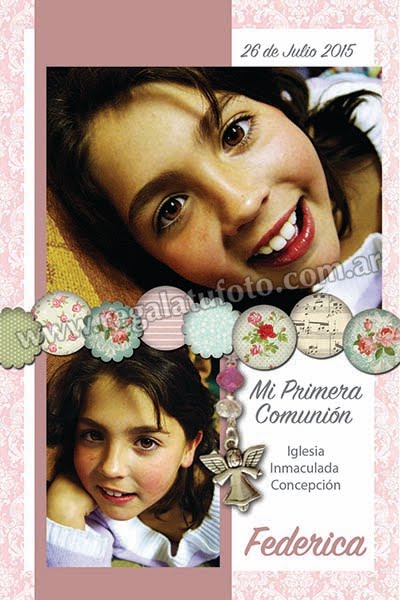 Estampita Fototarjeta Comunion - CO0807  | Imagen del modelo