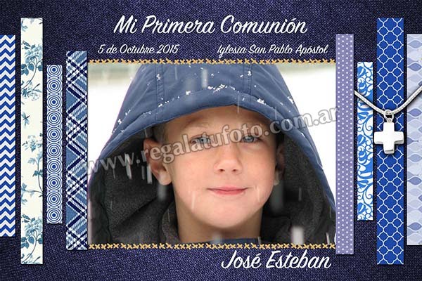 Estampita Fototarjeta Comunion - CO0810  | Imagen del modelo