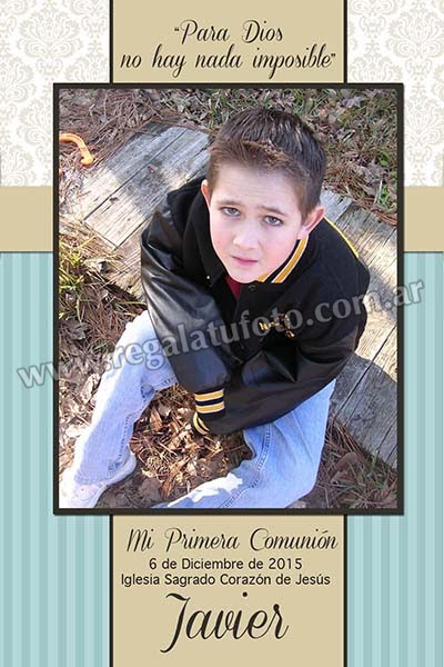 Estampita Fototarjeta Comunion - CO0812 Estampita Fototarjeta Comunion - CO0812 | Imagen del modelo